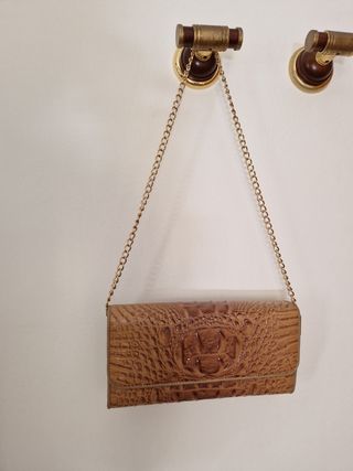 Bolso de cuero genuino de cocodrilo. New