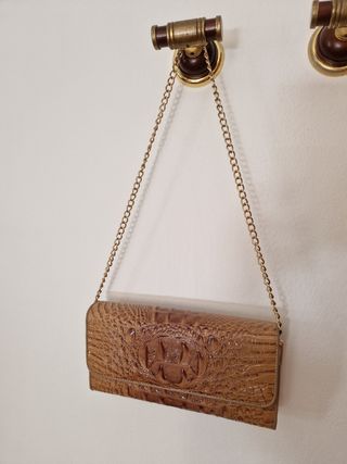 Bolso de cuero genuino de cocodrilo. New