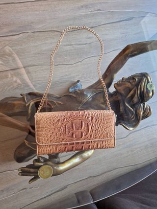 Bolso de cuero genuino de cocodrilo. New