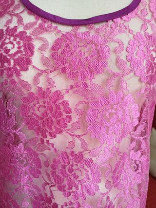 Top de tirantes fucsia talla 42