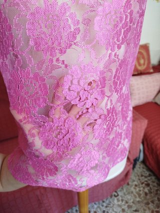 Top de tirantes fucsia talla 42