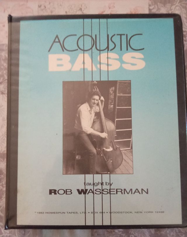 ACOUSTIC BASS ROB WASSERMAN LIBRO+6 CASSETTES.