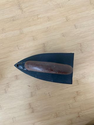 Plancha antigua hierro. Antigüa. Coleccionismo.