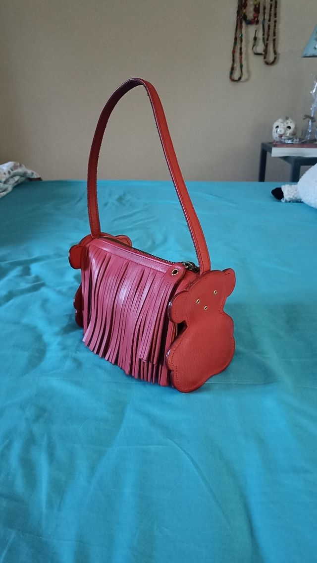 Bolso TOUS de piel con flecos