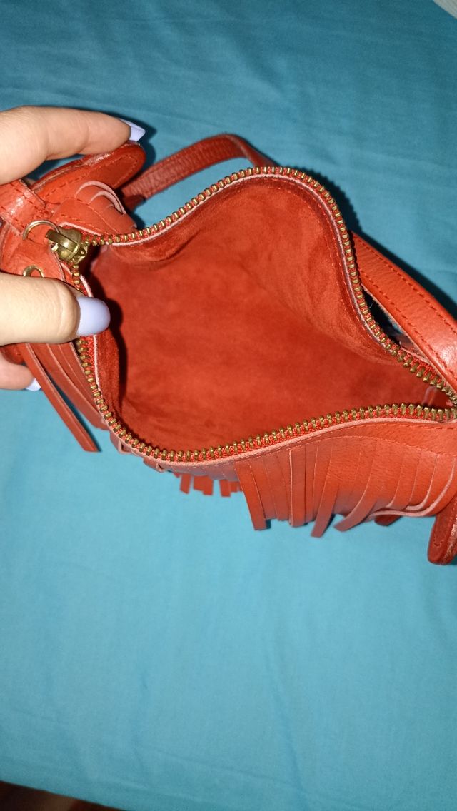 Bolso TOUS de piel con flecos