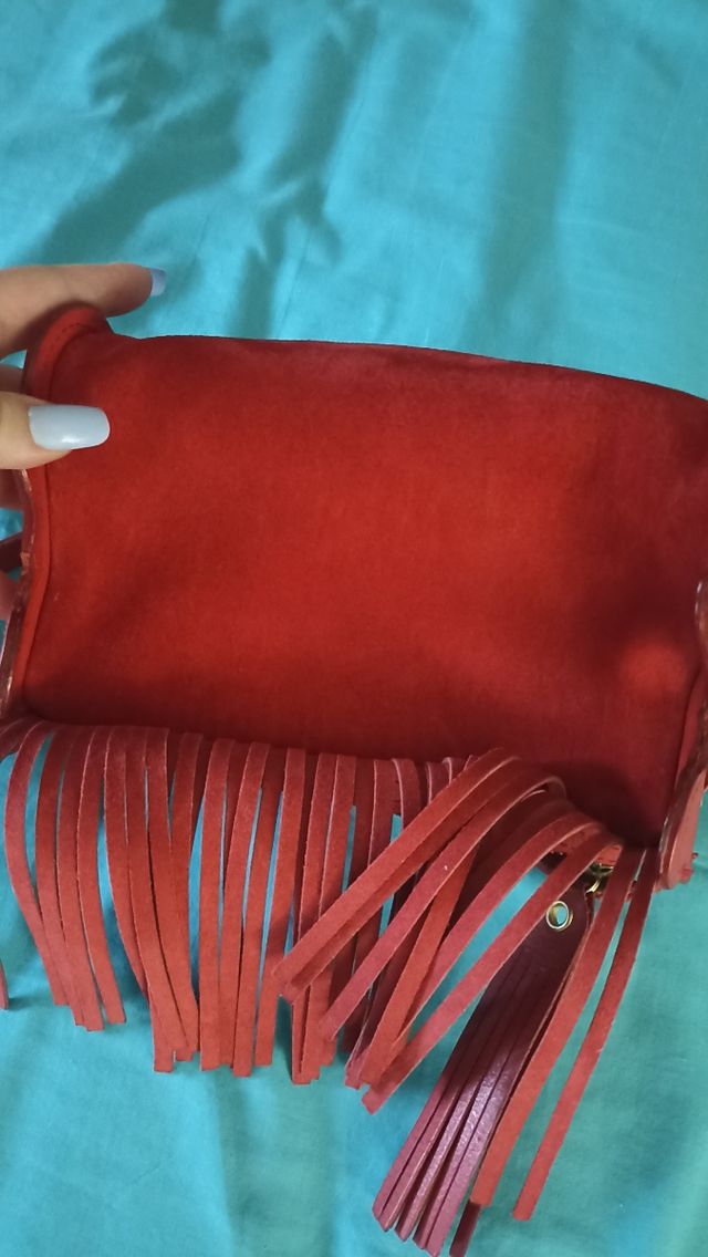 Bolso TOUS de piel con flecos