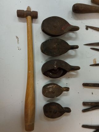 HERRAMIENTAS ANTIGUAS ARTESANALES LOTE