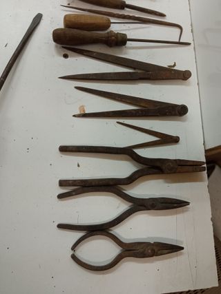 HERRAMIENTAS ANTIGUAS ARTESANALES LOTE