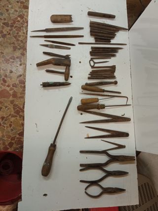 HERRAMIENTAS ANTIGUAS ARTESANALES LOTE