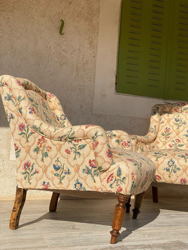 Pareja de sillones antiguos