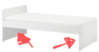 SLÄKT SLAKT cabecero y parte abajo cama 90 cm