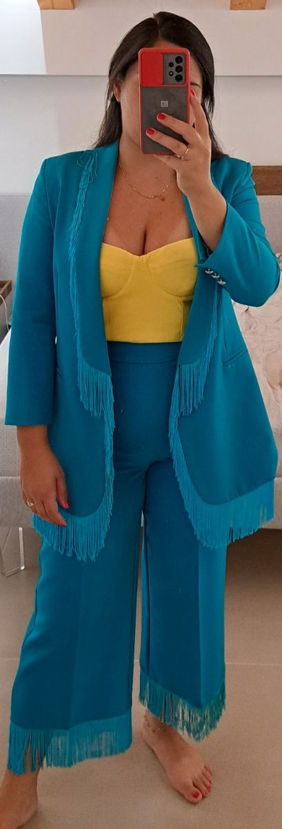 Tailleur donna verde acqua