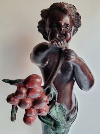 ANTIGUA ESCULTURA DE BRONCE FAUNO SÁTIRO SIGLO XIX