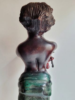 ANTIGUA ESCULTURA DE BRONCE FAUNO SÁTIRO SIGLO XIX