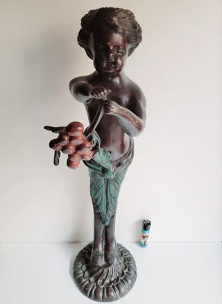 ANTIGUA ESCULTURA DE BRONCE FAUNO SÁTIRO SIGLO XIX