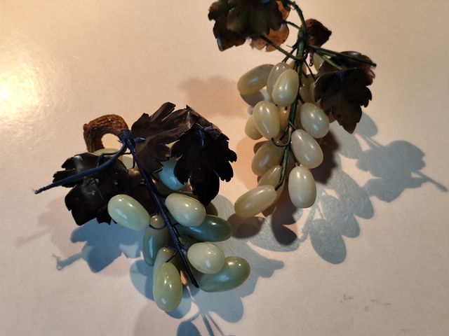 Uvas decorativas de Cristal Vintage 