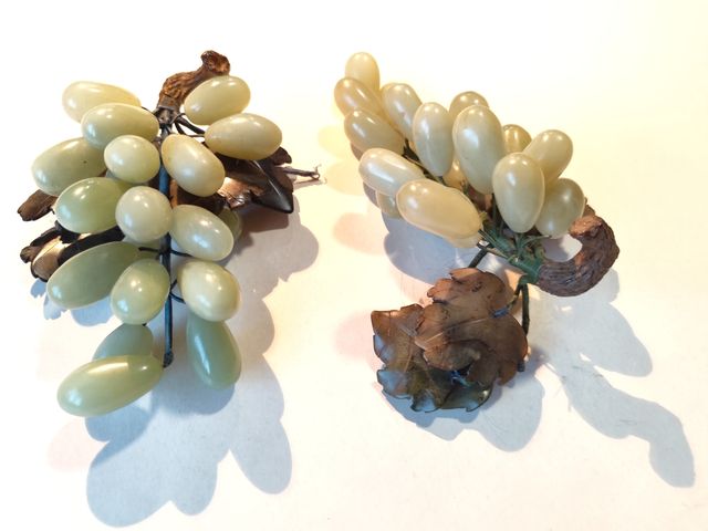 Uvas decorativas de Cristal Vintage 