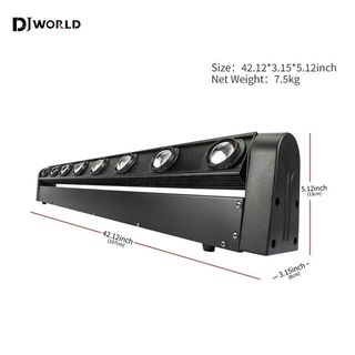 ✅️Barra Led 8x12W RGB 4 en 1 para Escenario 