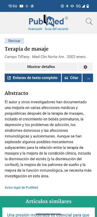 Masaje terapéutico 