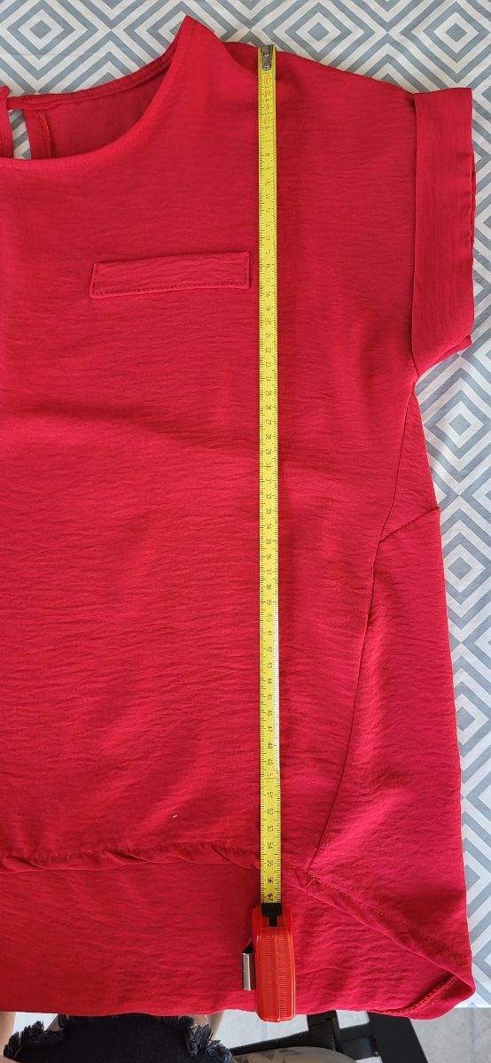 Blusa roja manga corta T 44