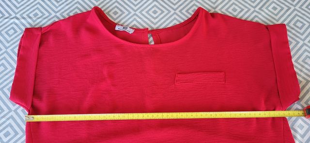 Blusa roja manga corta T 44