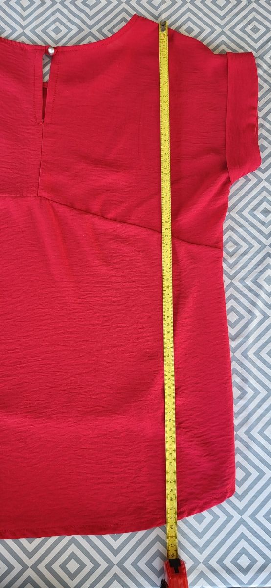 Blusa roja manga corta T 44