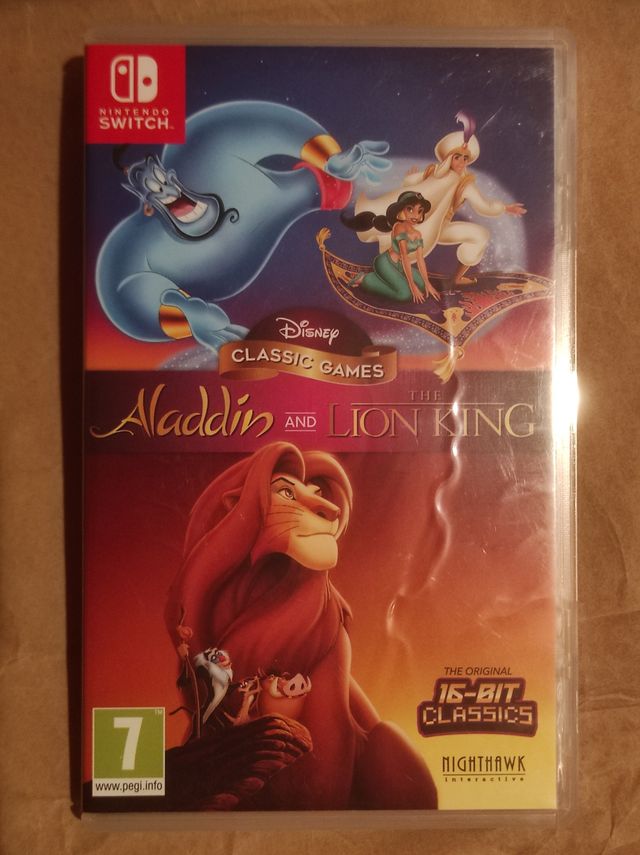 Caja juego Aladdin y Rey León