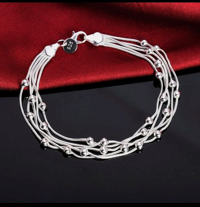 Exquisito Brazalete Plata de Ley 925 NUEVO