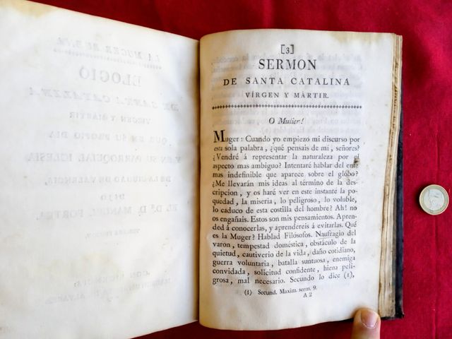  Libro raro antiguo Fortea Sermones Castellón