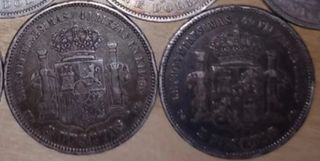 Billetes 20 de 100 pesetas, 1 libra, 2 monedas 026