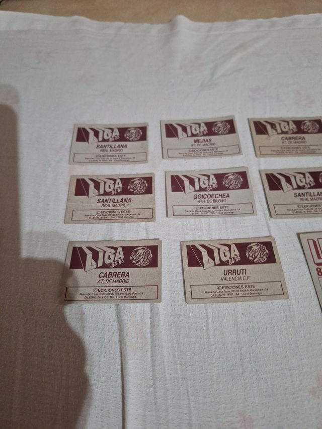 LOTE CROMOS LIGA 84-85.