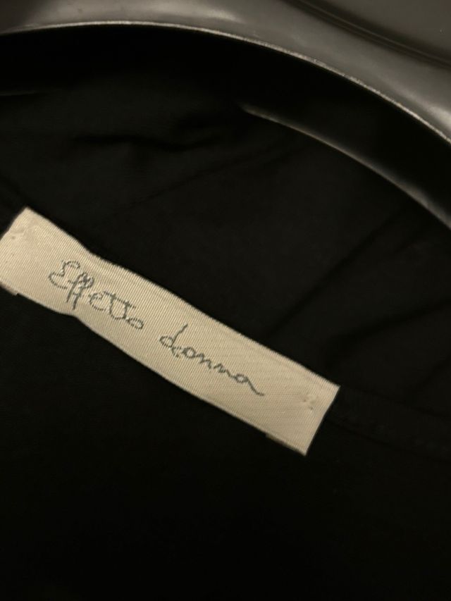 Vestito nero giromanica 