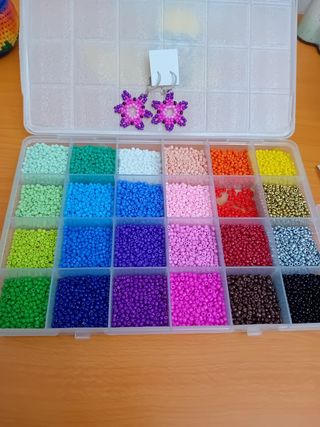 Pendientes de abalorios