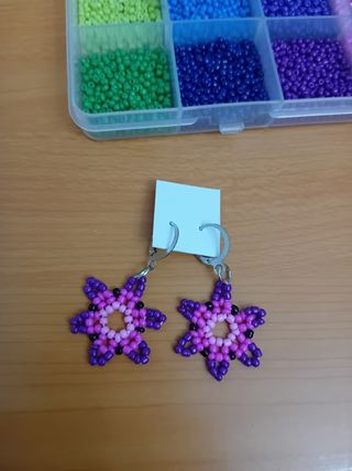Pendientes de abalorios