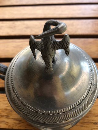 tazzine e zuccheriera peltro