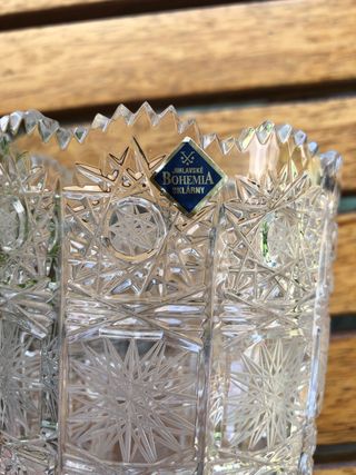 vaso cristallo Bohemia