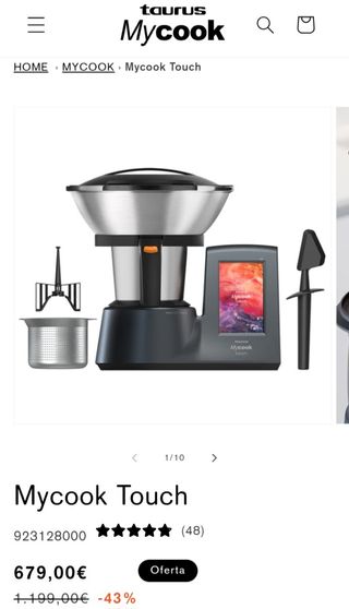 Taurus Mycook touch + jarra extra
