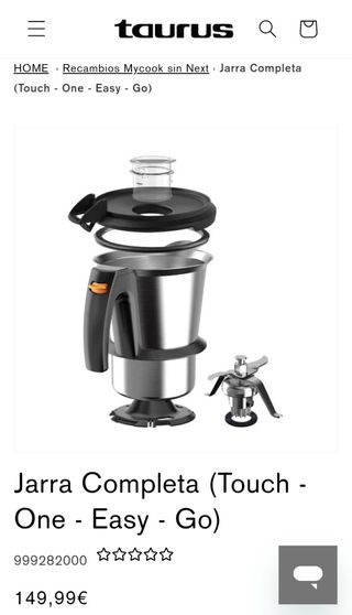 Taurus Mycook touch + jarra extra