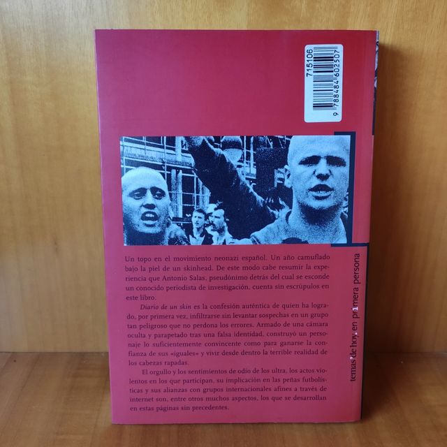 Libro "Diario de un skin" Antonio salas.