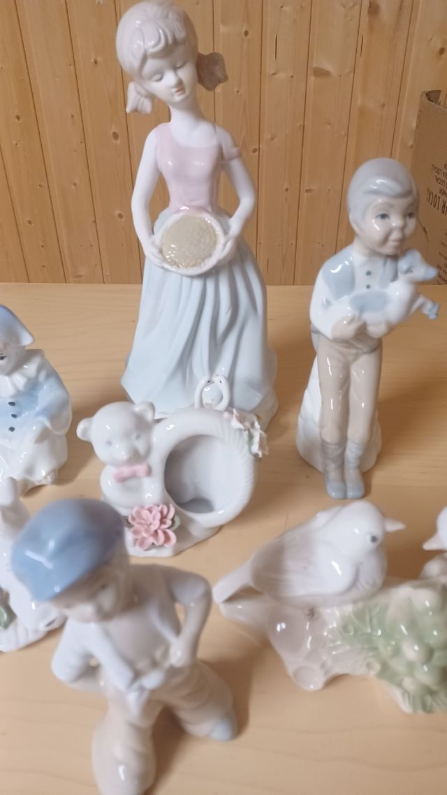 Lote 10 figuras porcelana