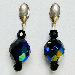 Pendientes de cristal de murano y plata de ley 925