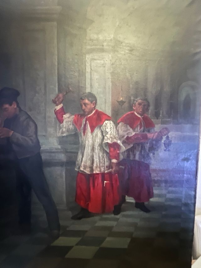 Oleo sobre lienzo monaguillos