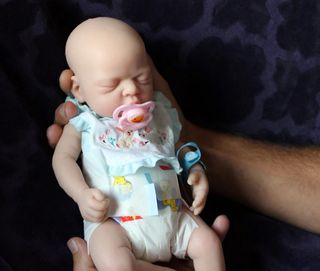 Bebe reborn de silicona de platino