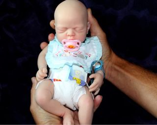 Bebe reborn de silicona de platino