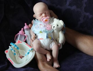Bebe reborn de silicona de platino