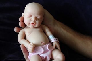 Bebe reborn de silicona de platino