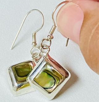 Pendientes con madreperlas en plata de ley 925