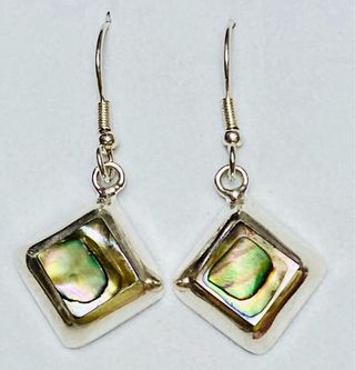 Pendientes con madreperlas en plata de ley 925