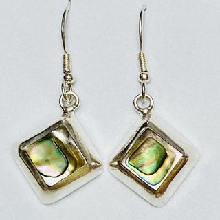 Pendientes con madreperlas en plata de ley 925