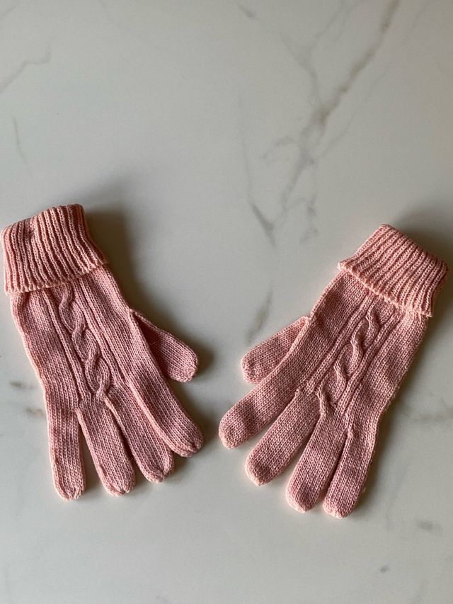 Guanti rosa per ragazza